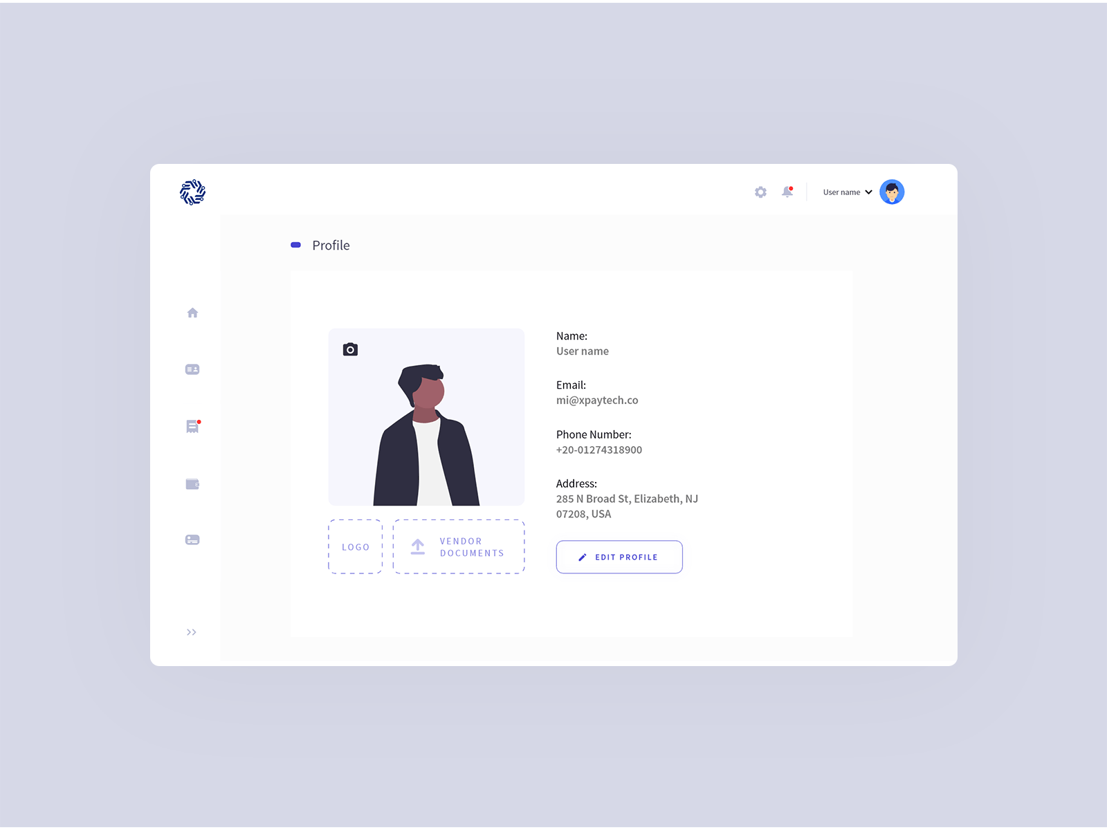 Profile Edit - UI design