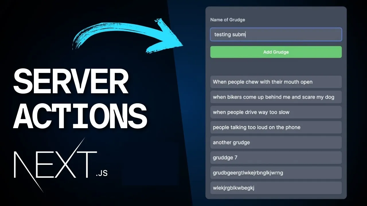 [Next.js Tutorial] Server Actions & Mutations: A Practical Guide with Real Examples